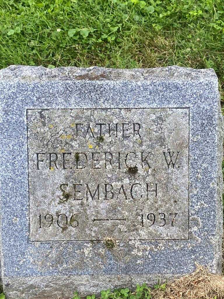 Frederick W. Sembach's grave. Photo 3