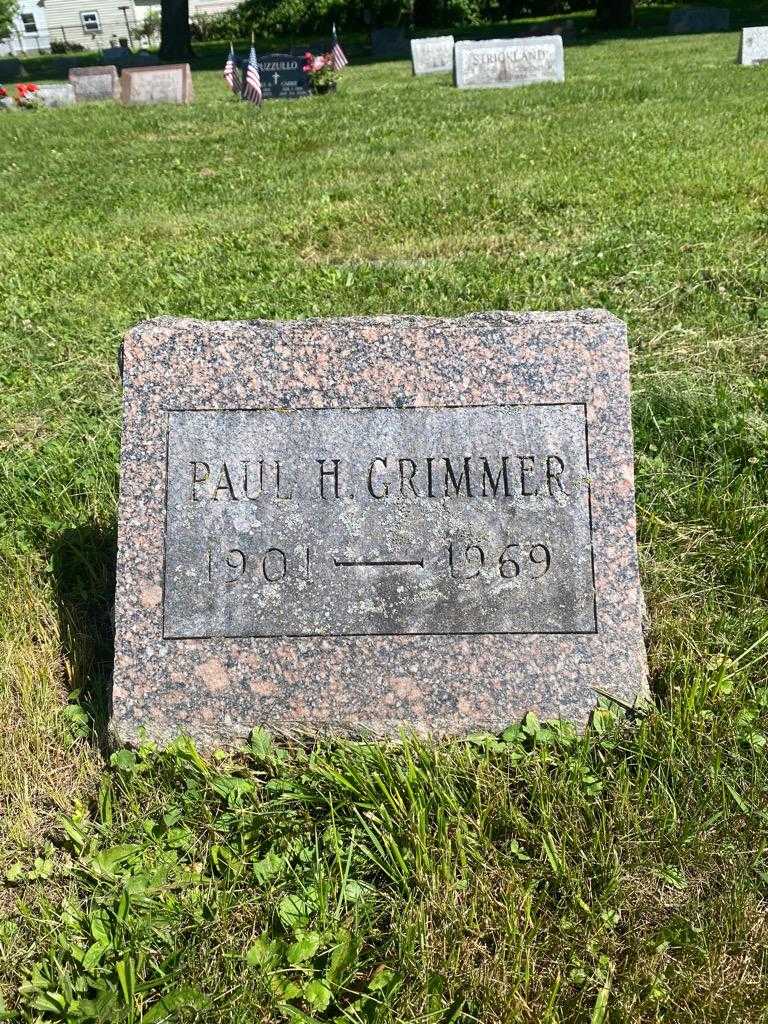 Paul H. Grimmer's grave. Photo 3