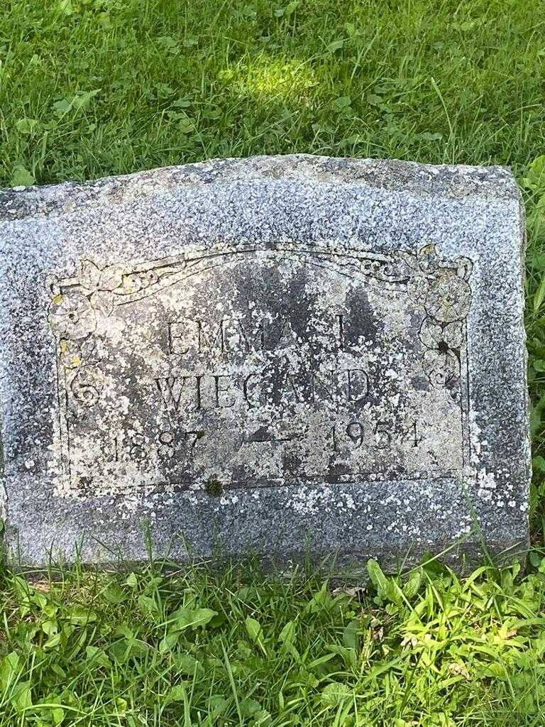 Emma L. Wiegand's grave. Photo 3