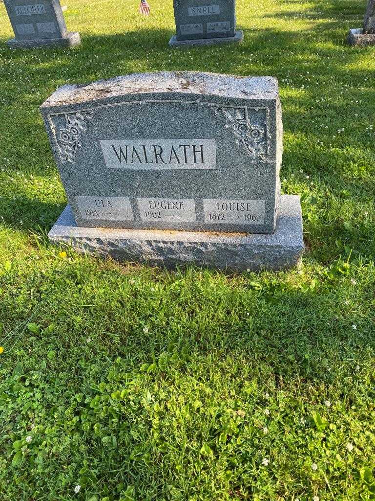 Louise Walrath's grave. Photo 2