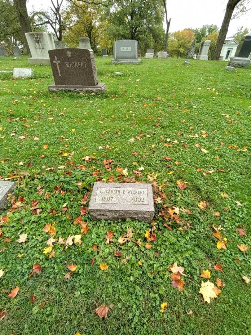Elizabeth P. Wickert's grave. Photo 1