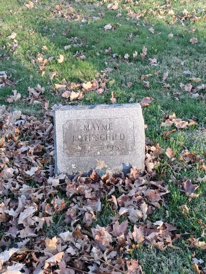 Mayme Rothschild's grave. Photo 2