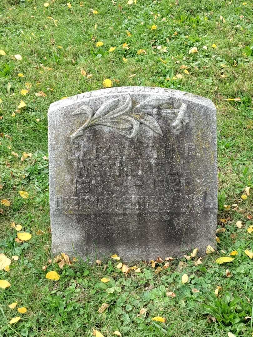 Elizabeth C. Wetherell's grave. Photo 2