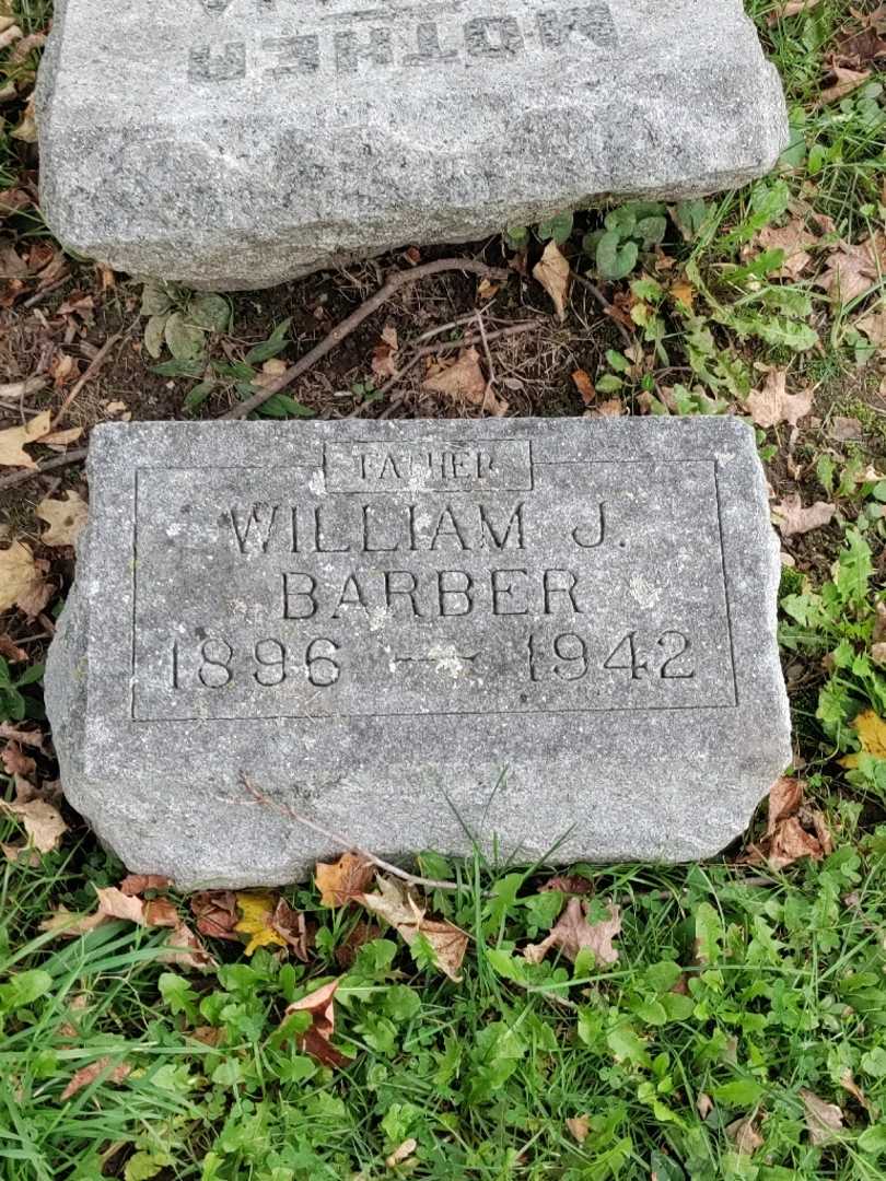 William J. Barber's grave. Photo 3
