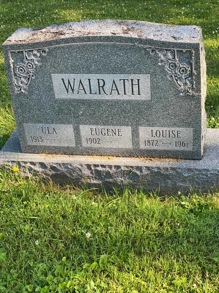Louise Walrath's grave. Photo 3