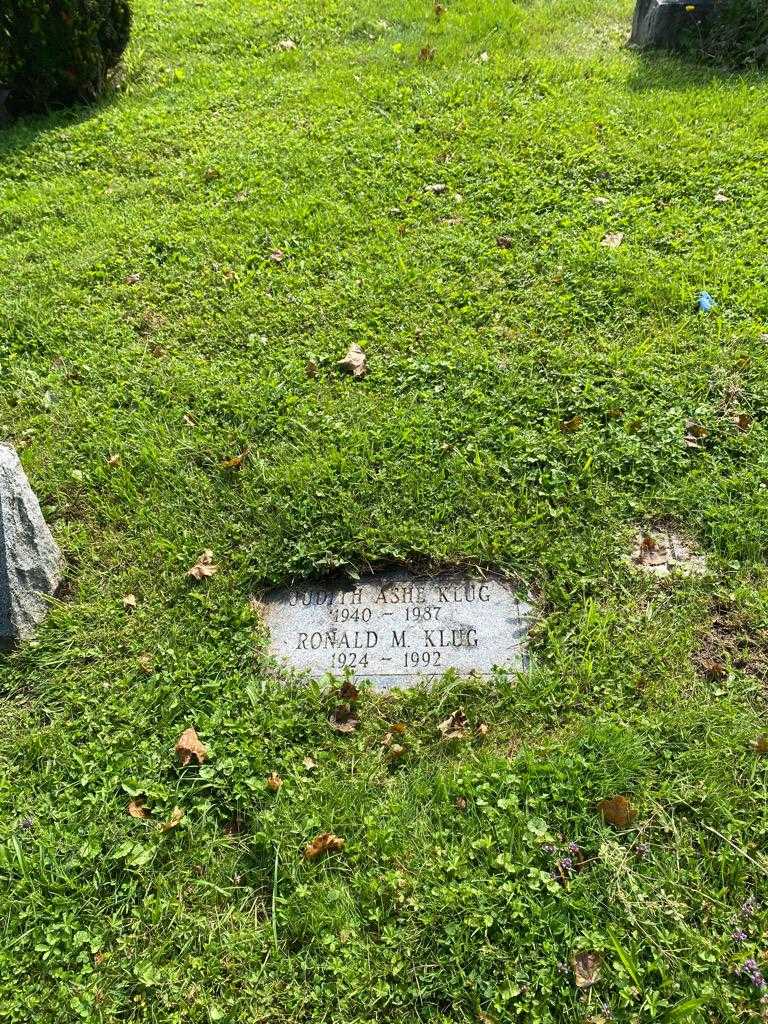 Ronald M. Klug's grave. Photo 2