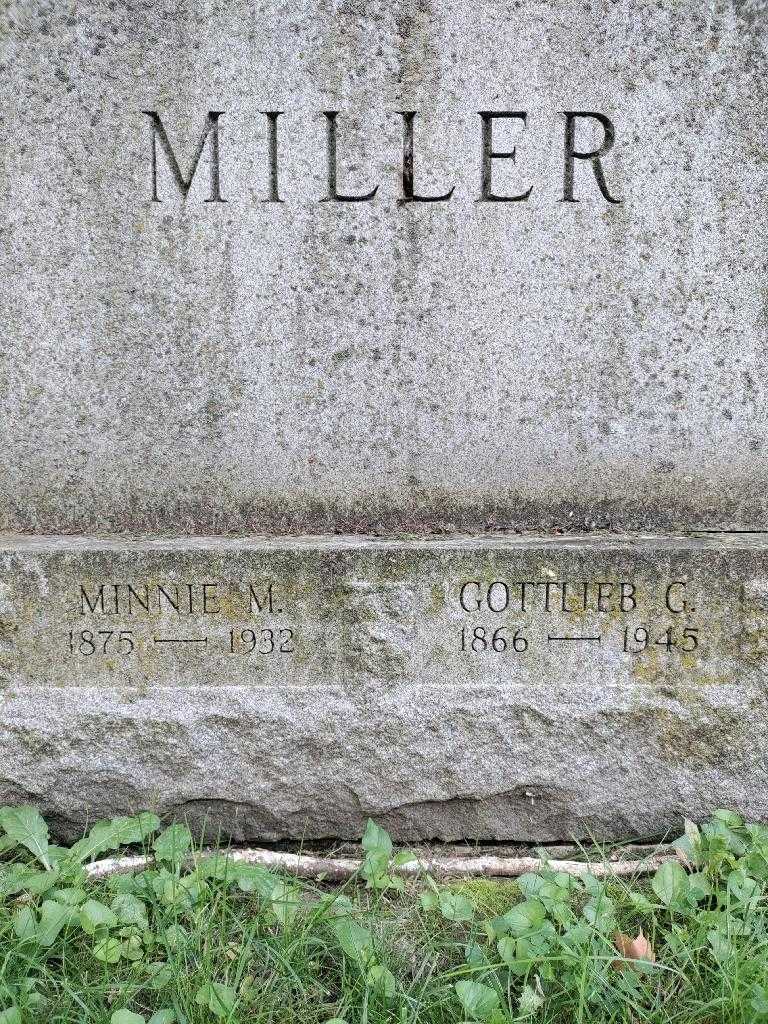 Minnie M. Miller's grave. Photo 3