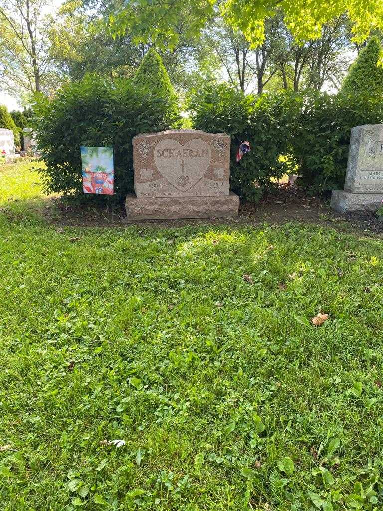 Herman J. "Bubs" Schafran's grave. Photo 2