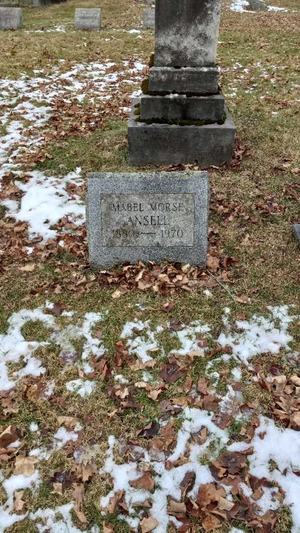 Mabel Morse Ansell's grave. Photo 3