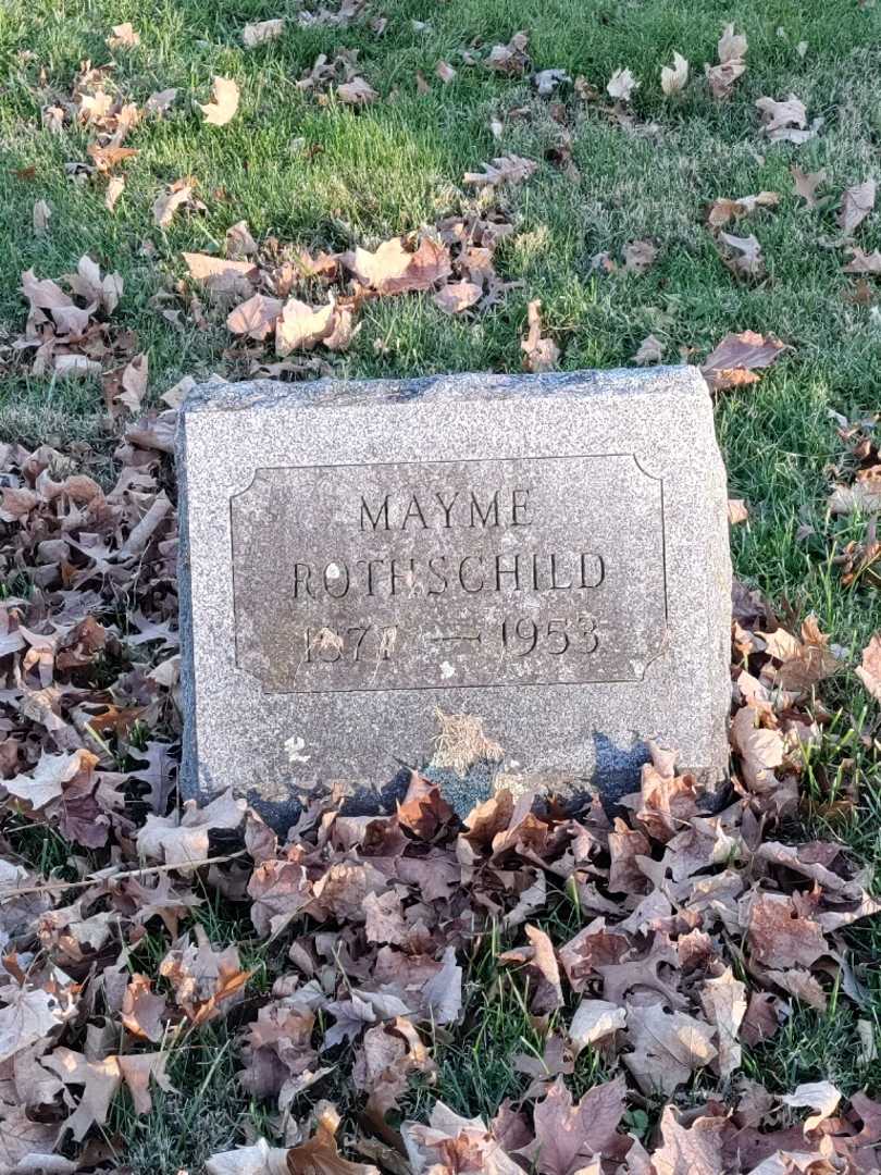 Mayme Rothschild's grave. Photo 3