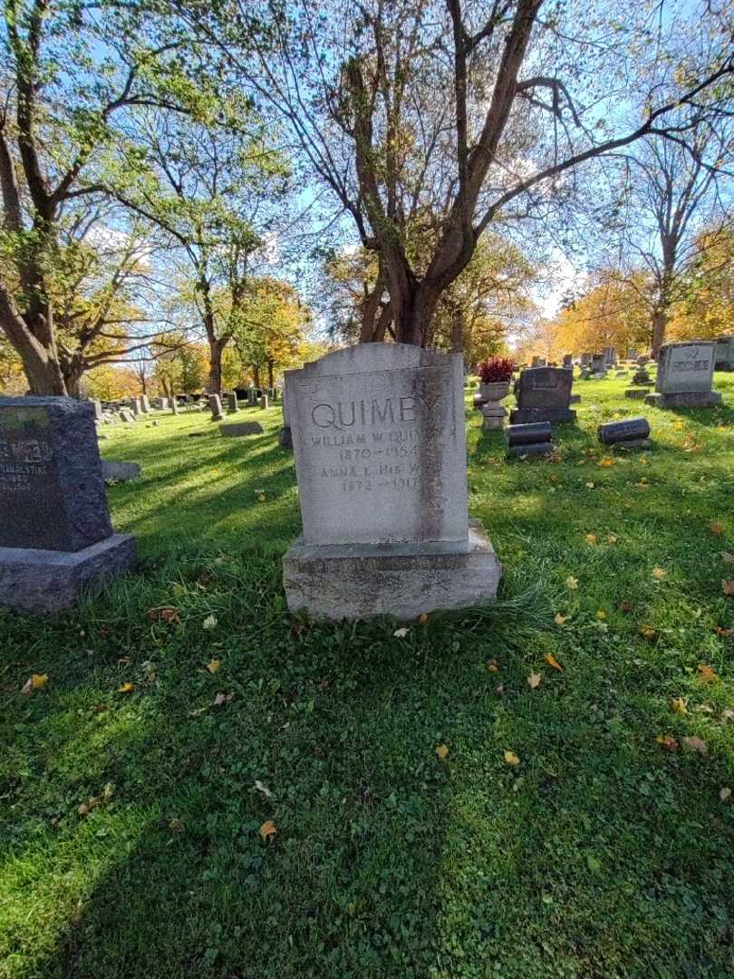 Anna E. Quimby's grave. Photo 1