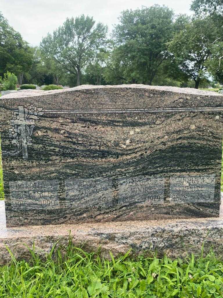 John A. Moore's grave. Photo 3