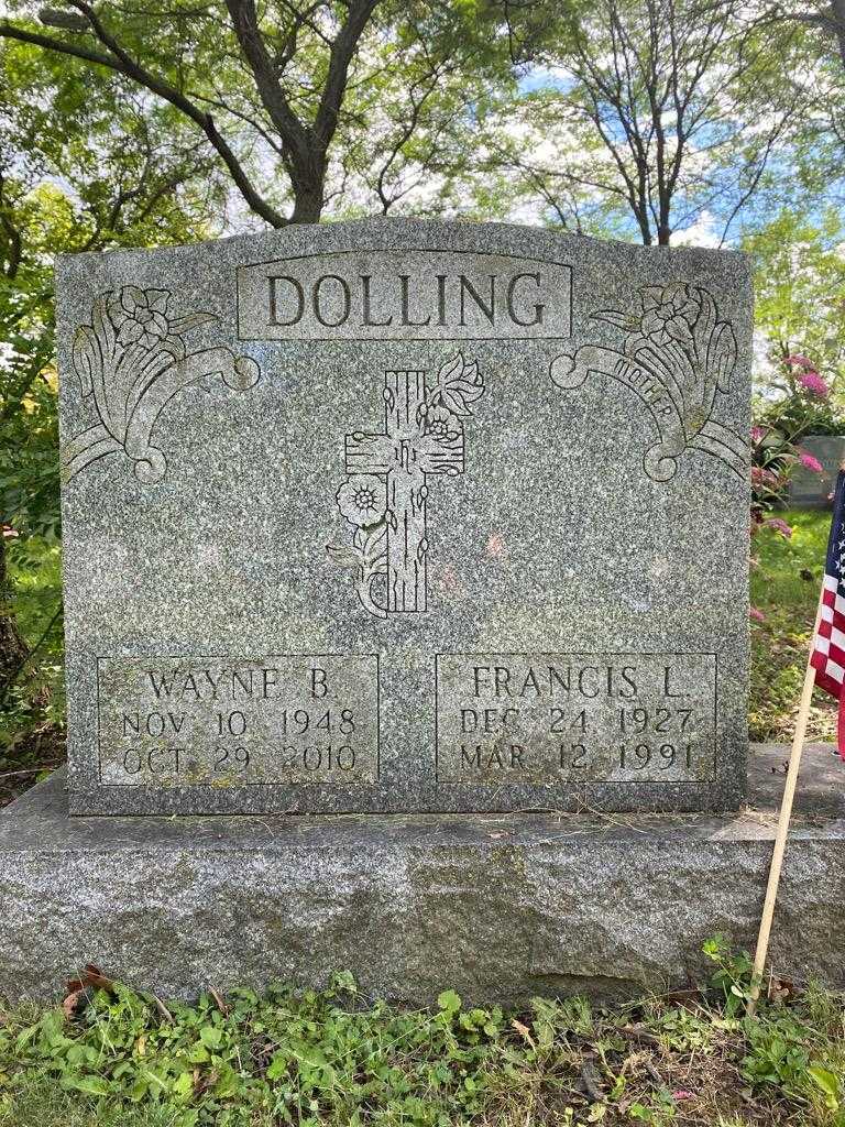 Wayne B. Dolling's grave. Photo 3