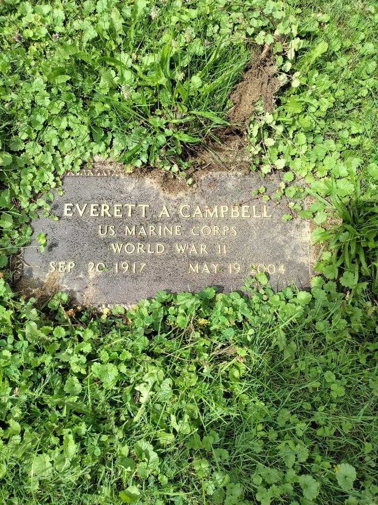 Everett A. Campbell's grave. Photo 4