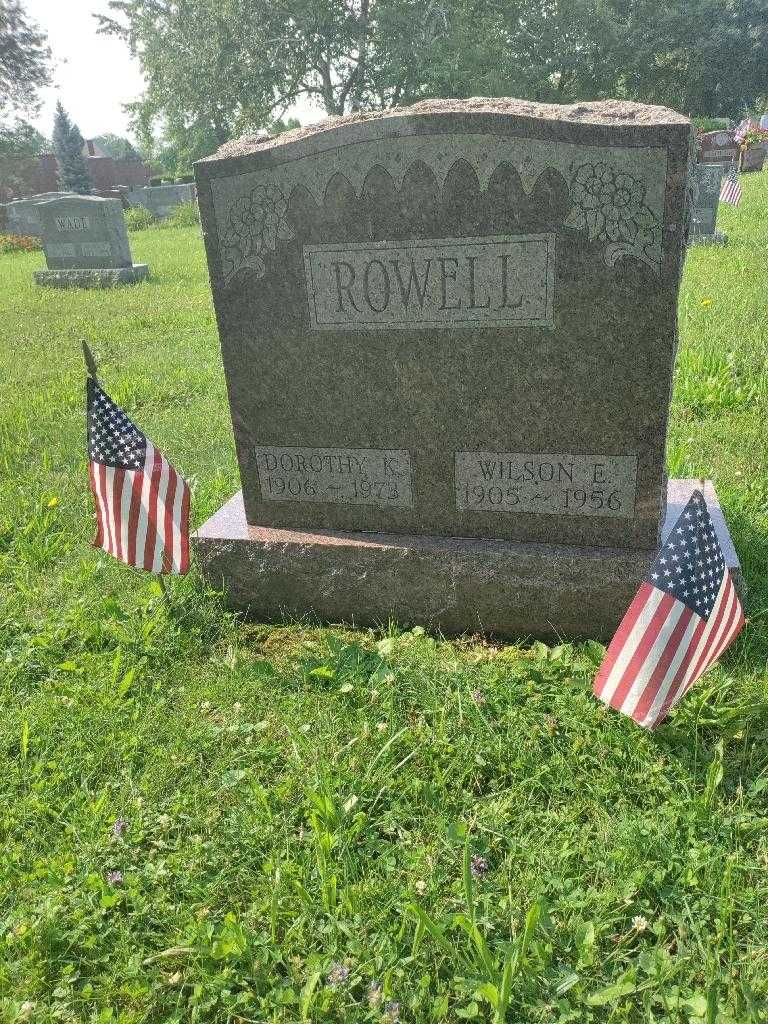 Wilson E. Rowell's grave. Photo 3