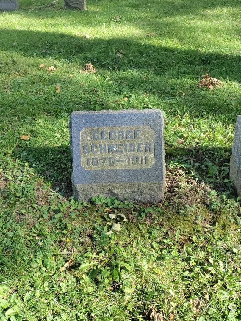 George Schneider's grave. Photo 2