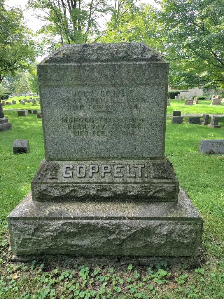 John Goppelt's grave. Photo 2