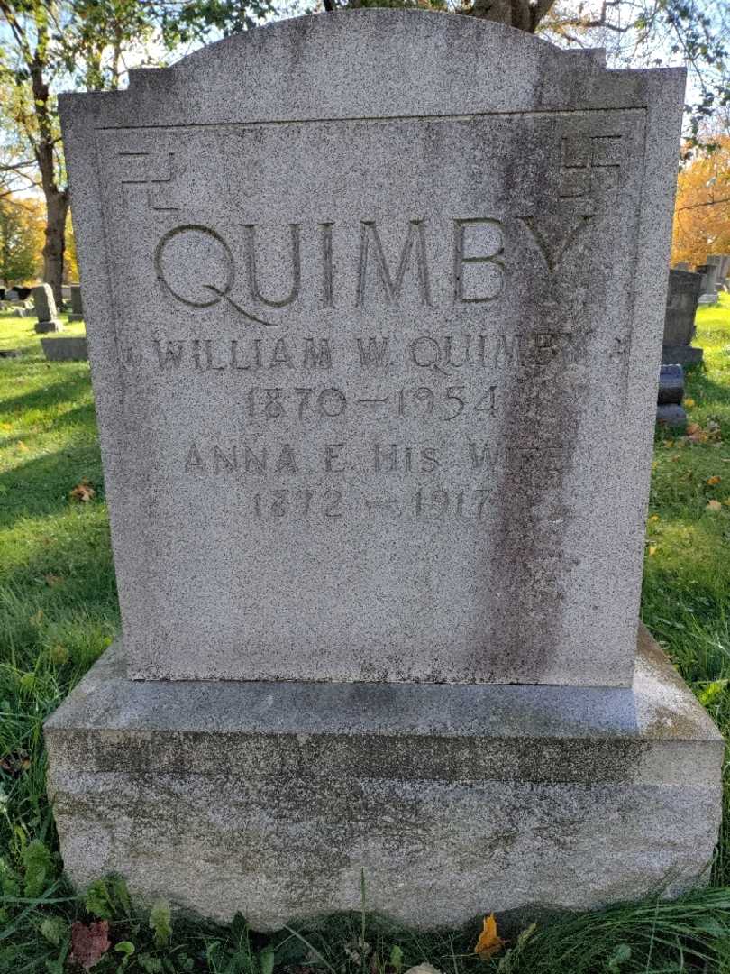 Anna E. Quimby's grave. Photo 3