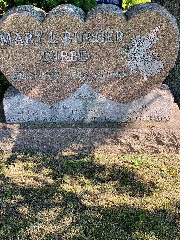 Alicia M. Turbe's grave. Photo 3
