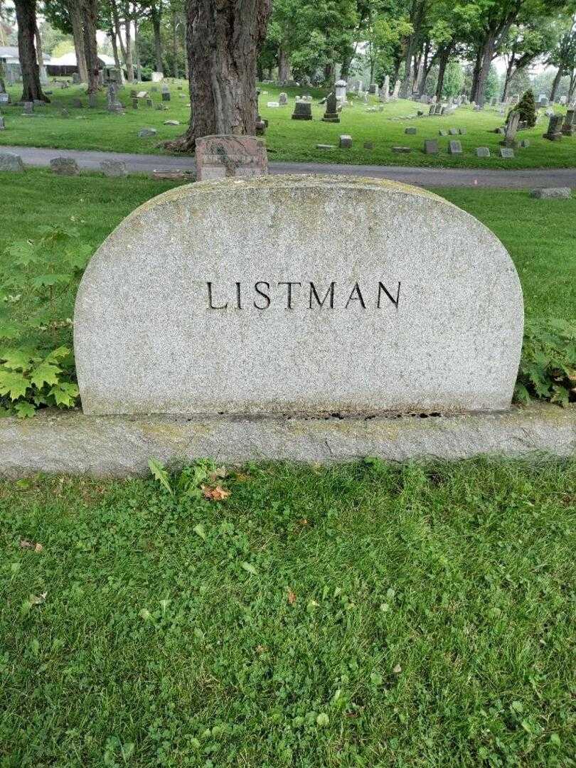 Elizabeth G. Listman's grave. Photo 4