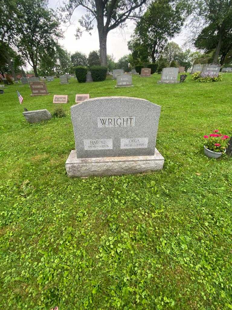 Harold Wright's grave. Photo 1