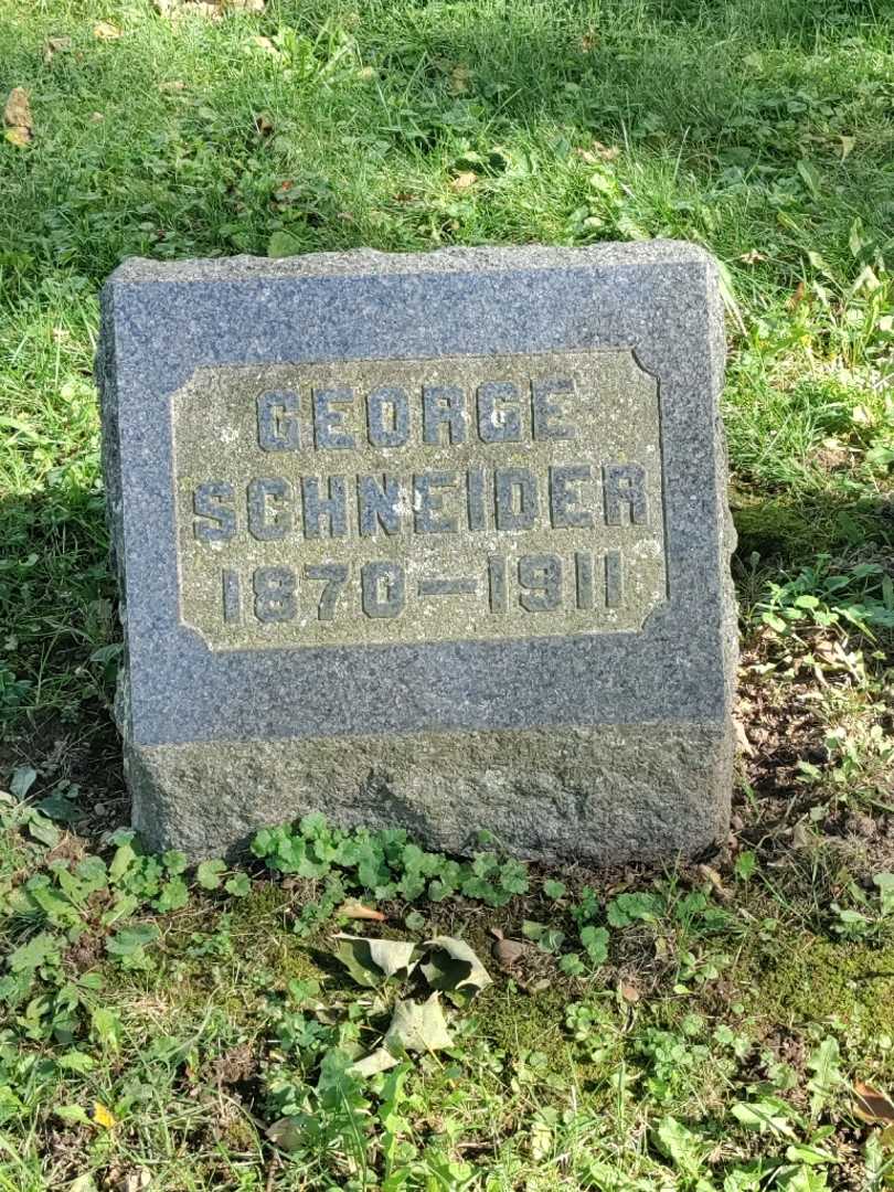 George Schneider's grave. Photo 3