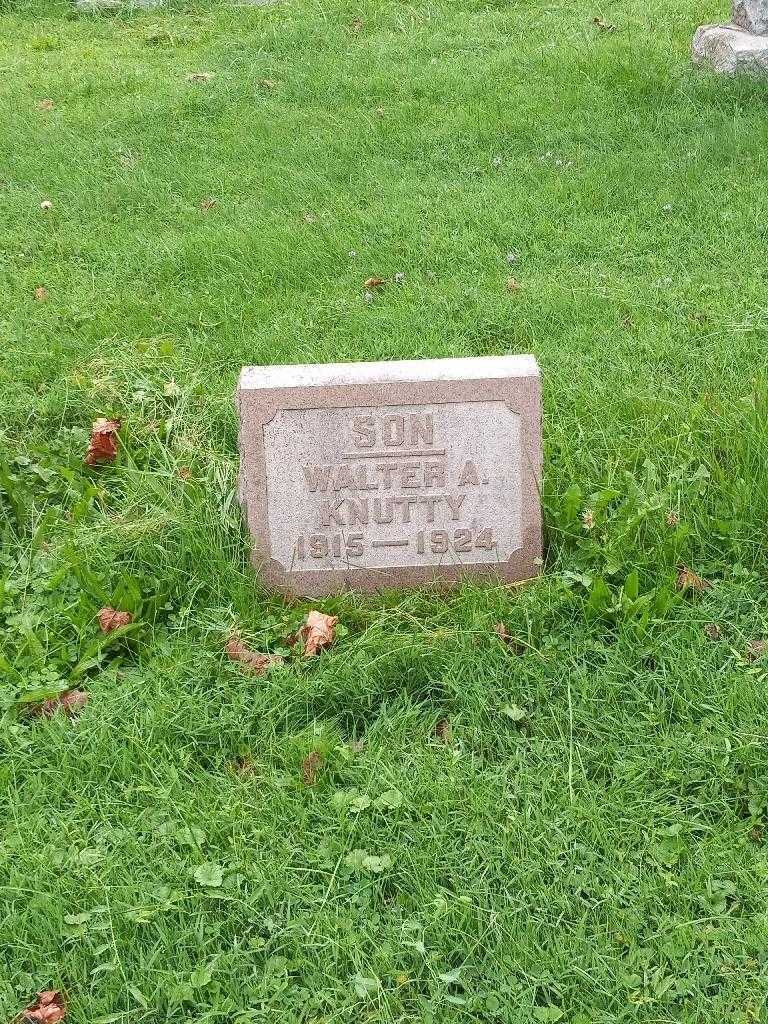 Walter A. Knutty's grave. Photo 2