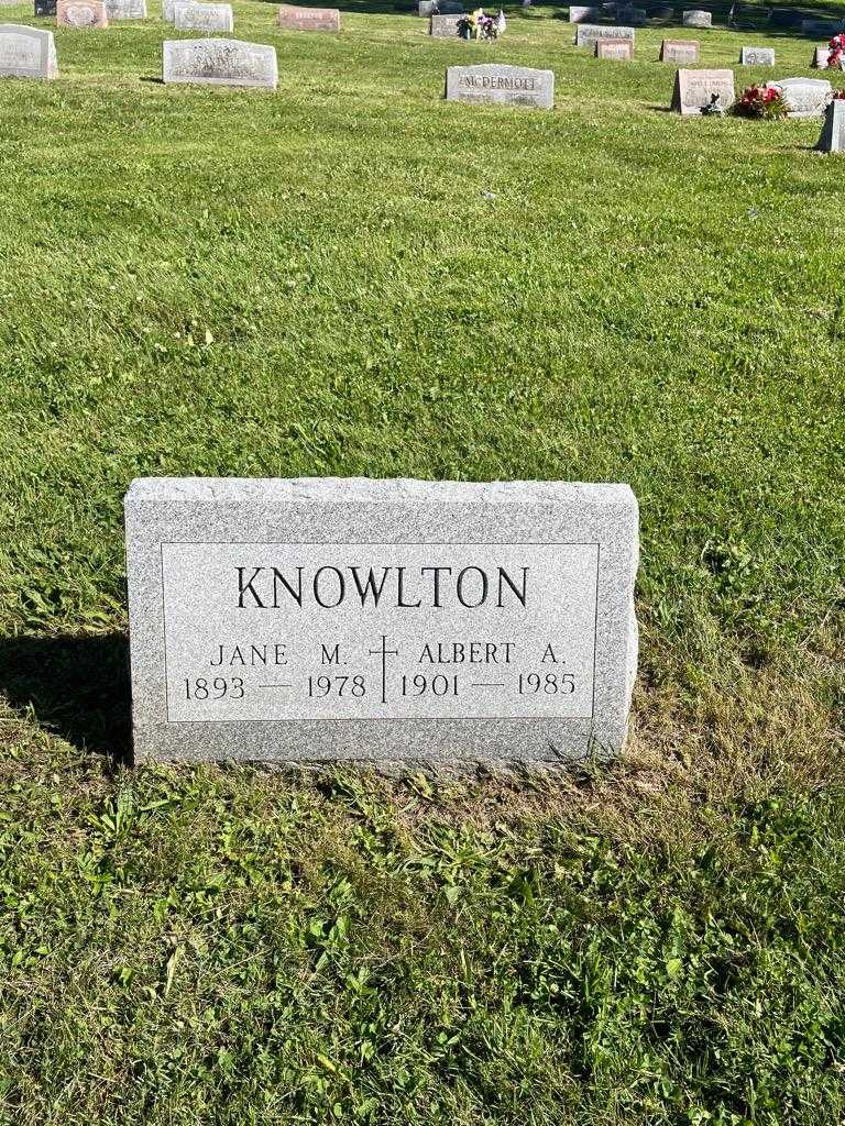 Albert Knowlton's grave. Photo 2