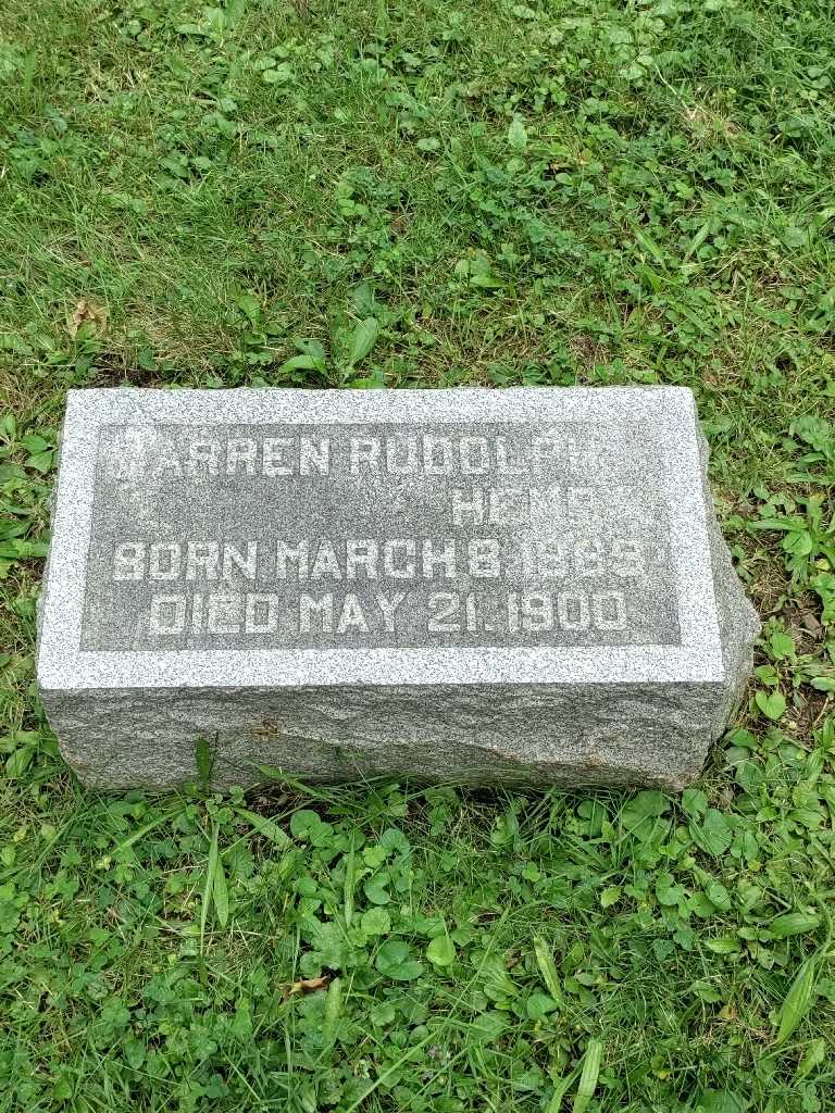 Warren Rudolph Henry's grave. Photo 3