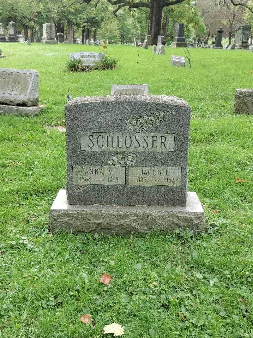 Jacob L. Schlosser's grave. Photo 2