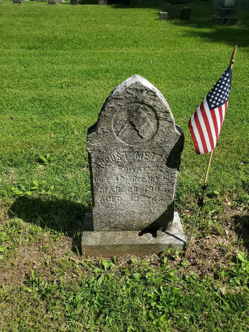 August Metzger's grave. Photo 2