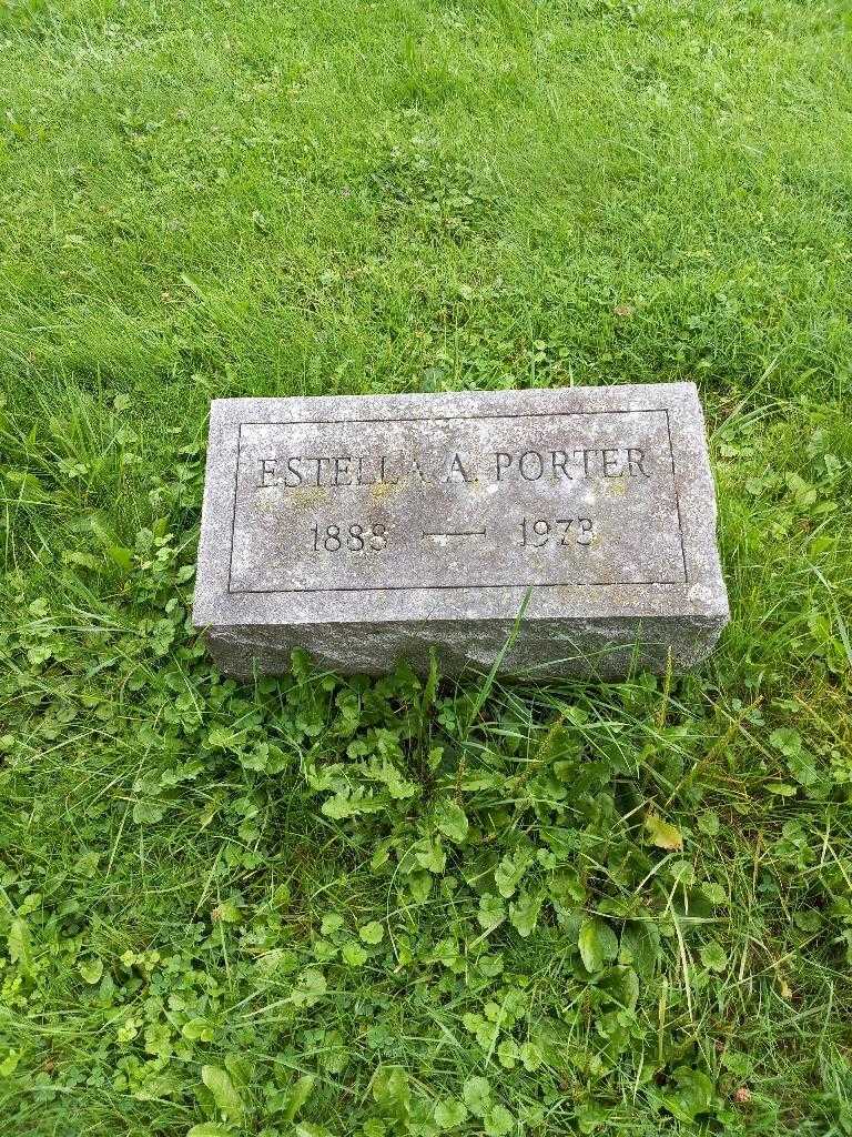 Estella A. Porter's grave. Photo 2