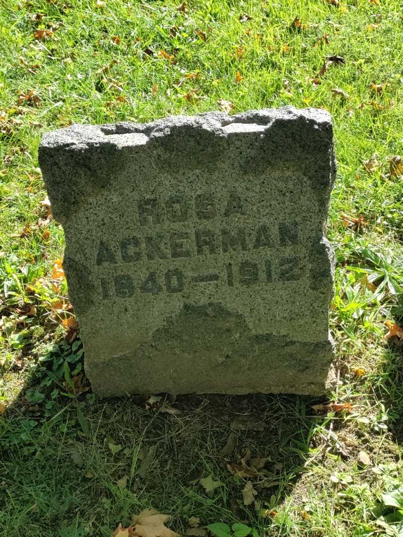 Rosa Ackerman's grave. Photo 3