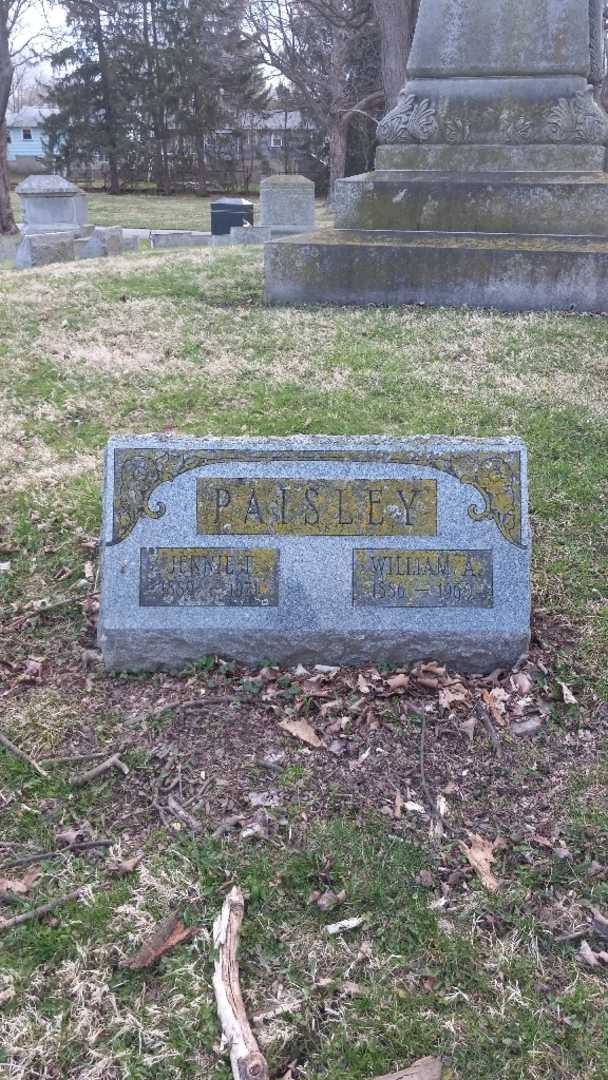 Jennie F. Paisley's grave. Photo 16