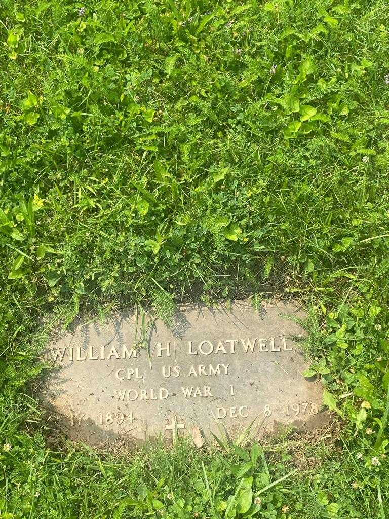 William H. Loatwell's grave. Photo 3