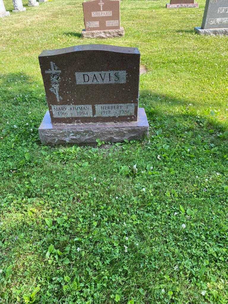 Herbert T. Davis's grave. Photo 2