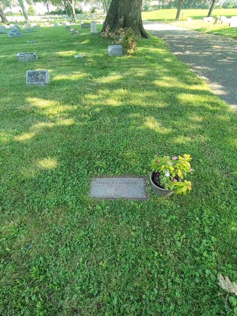 Frances M. Sherwood's grave. Photo 1