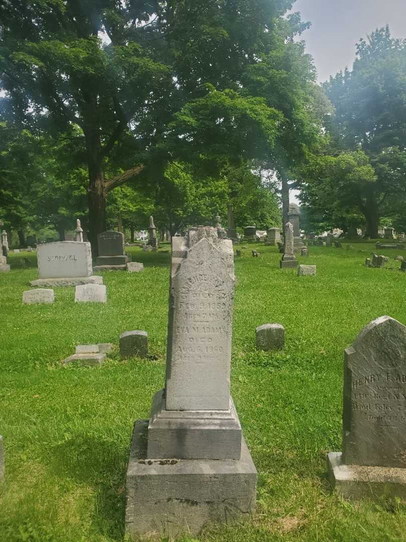 Eva M. Adams's grave. Photo 1