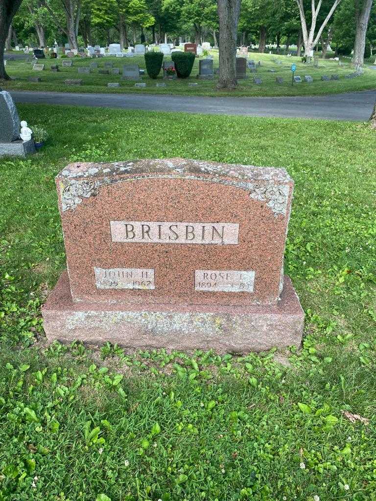 John H. Brisbin's grave. Photo 2