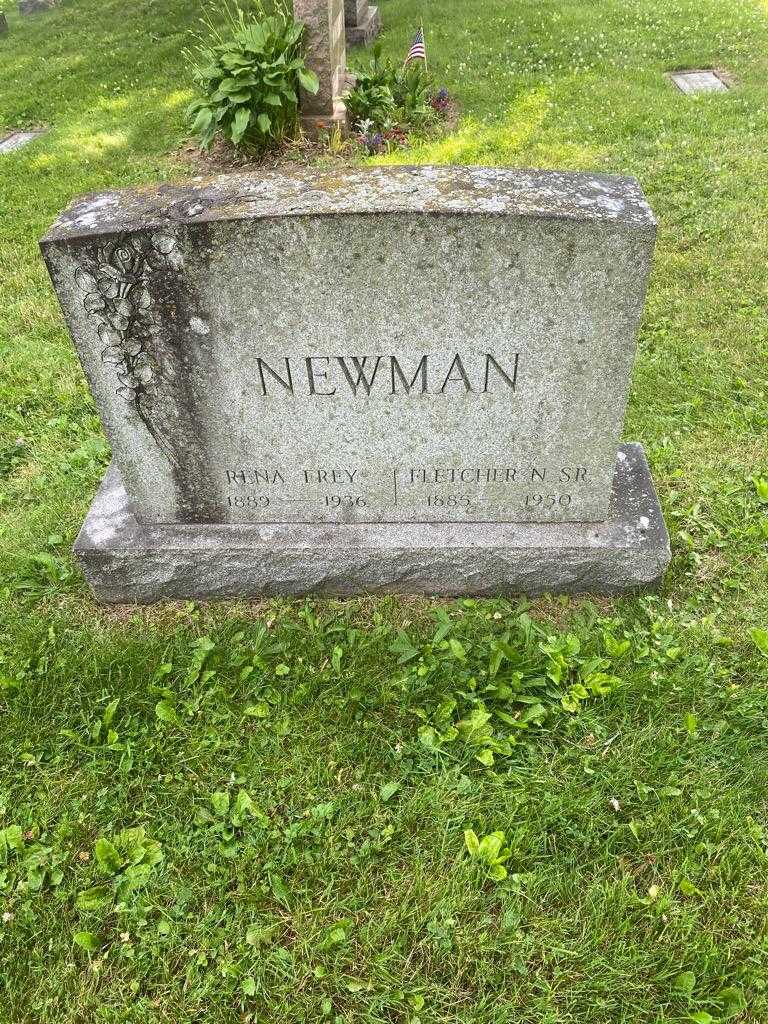 Rena Newman Frey's grave. Photo 2