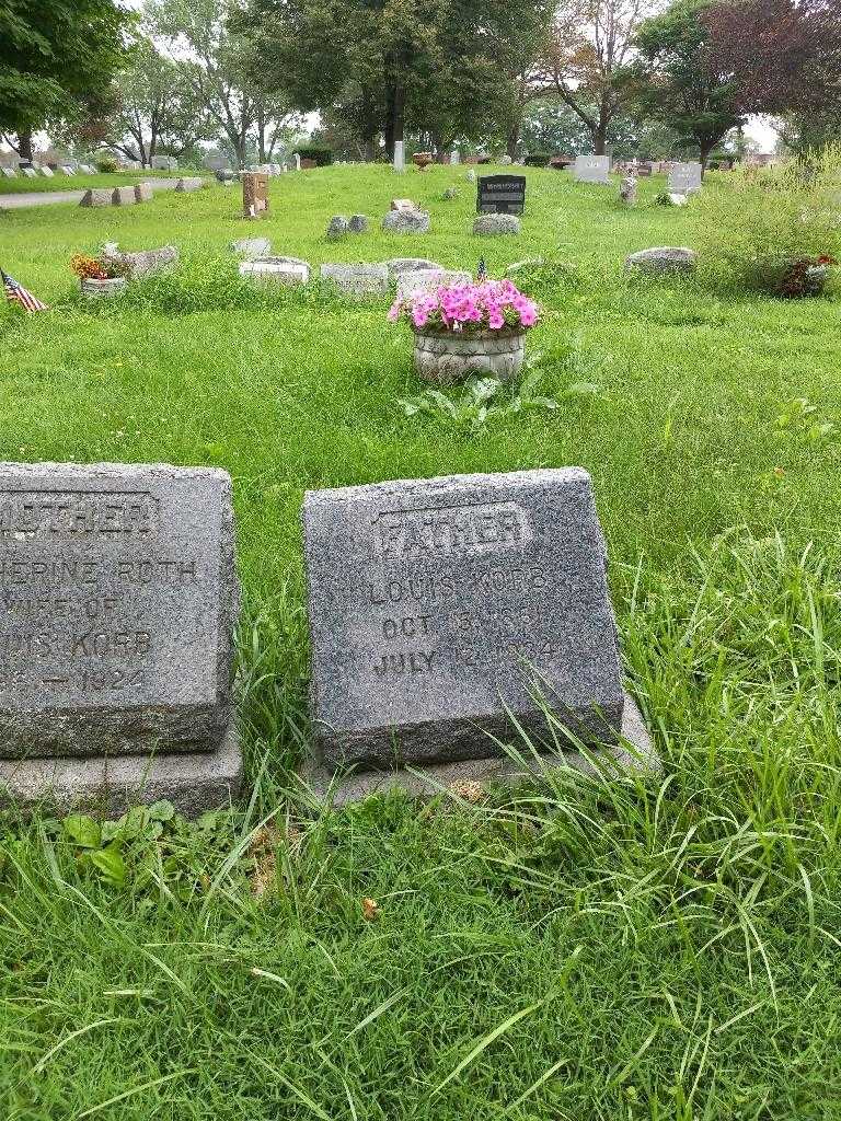 Louis Korb's grave. Photo 1