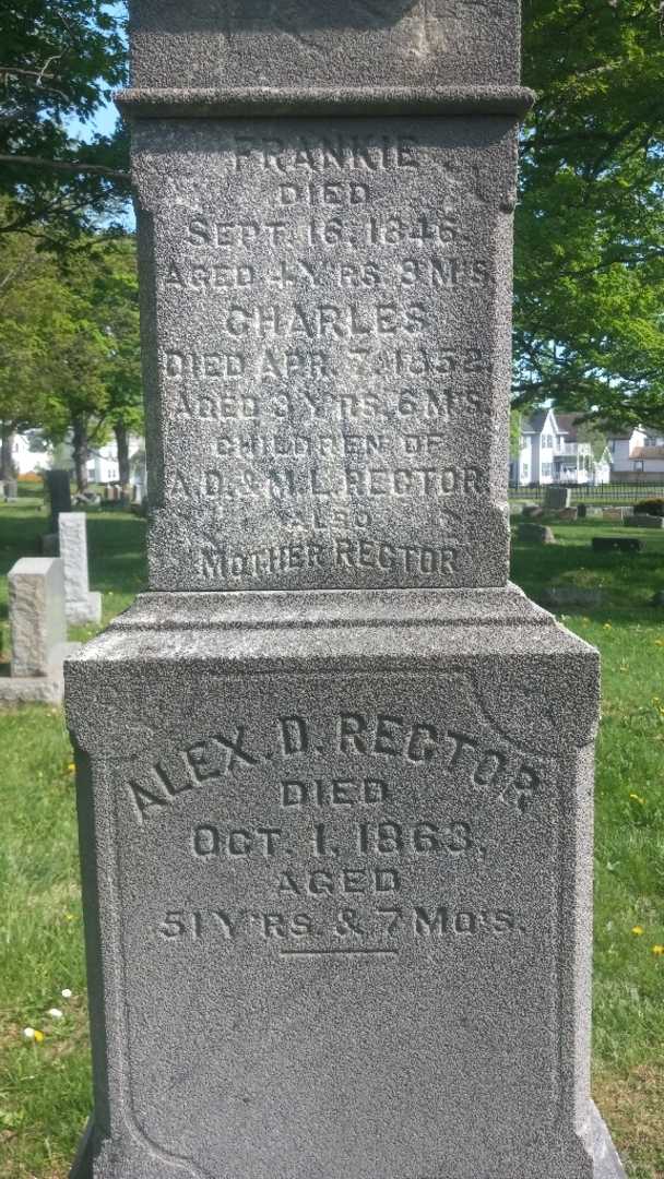 Charles A. "Chas" Rector's grave. Photo 4