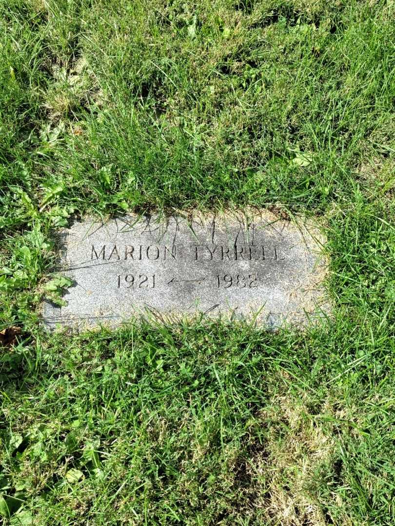 Marion Tyrrell's grave. Photo 2