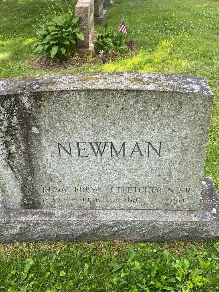 Rena Newman Frey's grave. Photo 3
