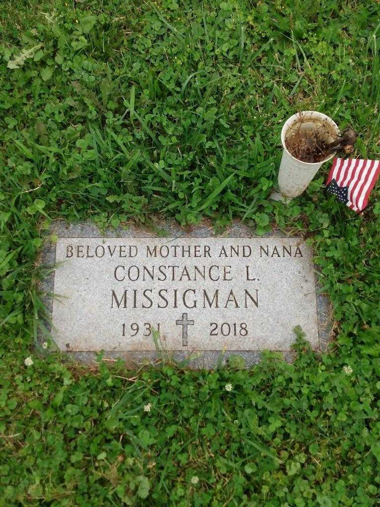 Constance L. Missigman's grave. Photo 8