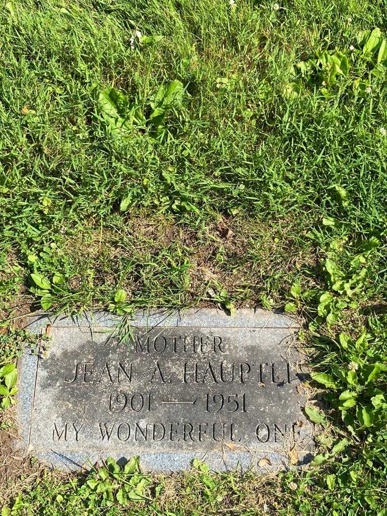 Jean A. Hauptli's grave. Photo 3