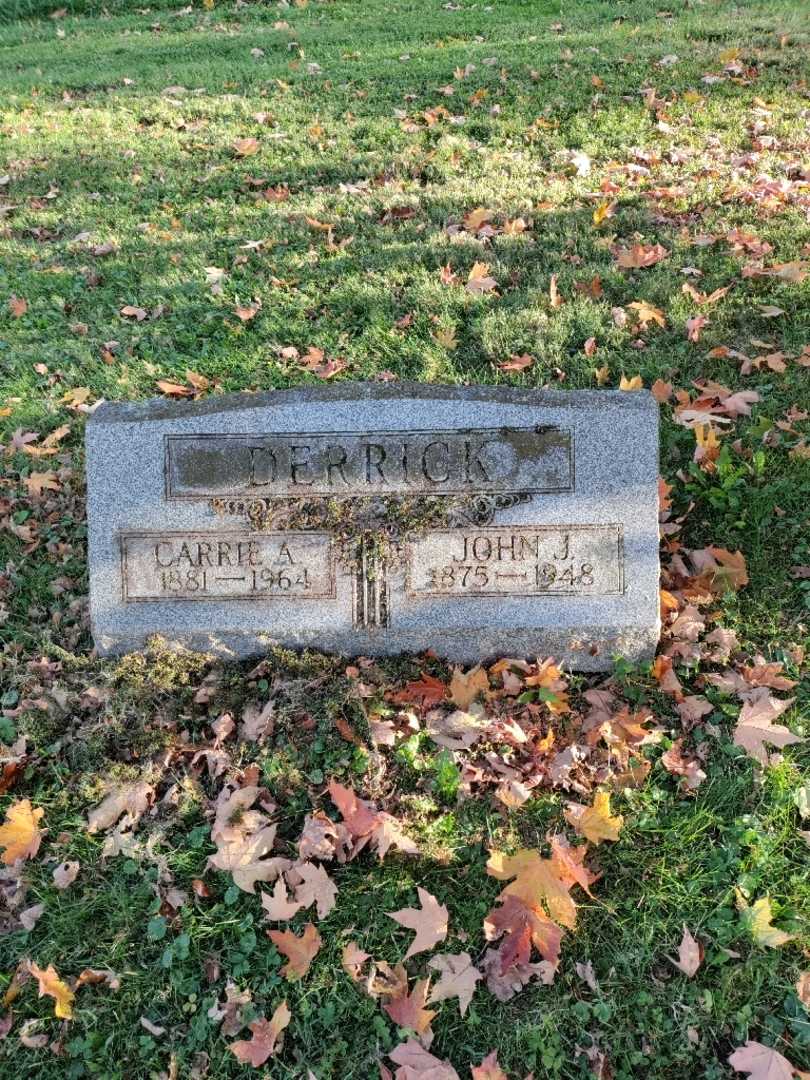 Carrie A. Derrick's grave. Photo 2