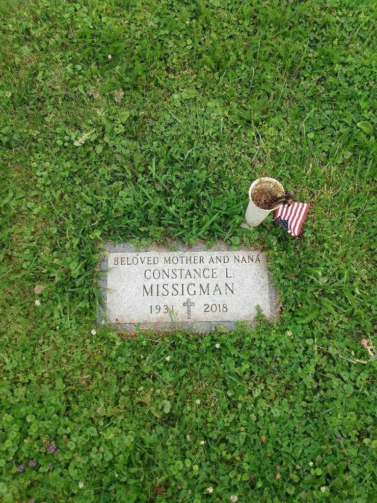 Constance L. Missigman's grave. Photo 7