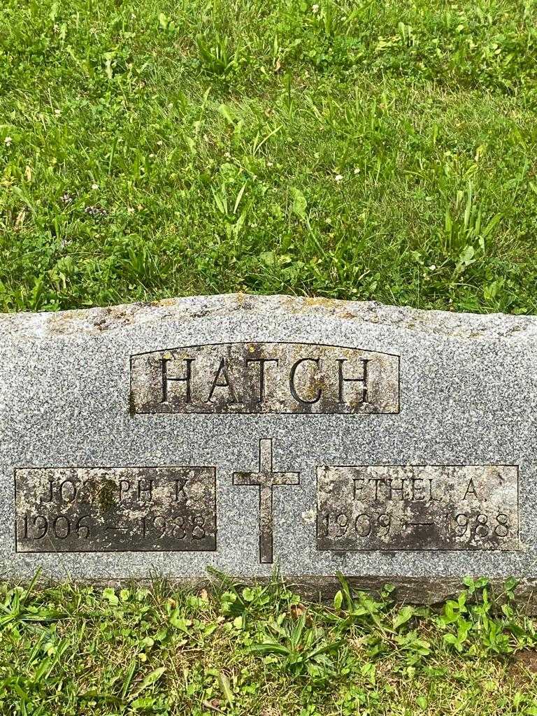 Joseph K. Hatch's grave. Photo 3