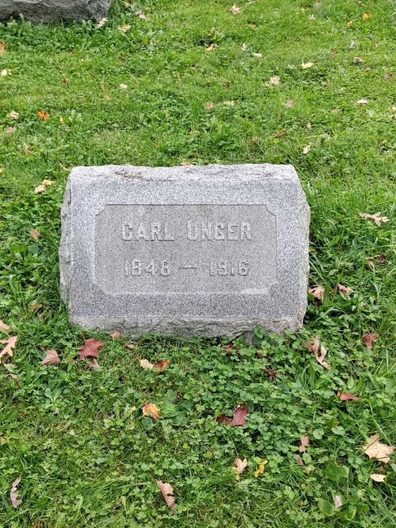 Carl Unger's grave. Photo 2